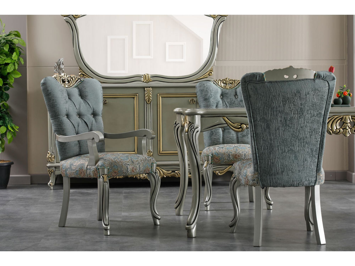 Buse Diningroom Table Light Green, Table 87" from Furnia - Luna Furniture