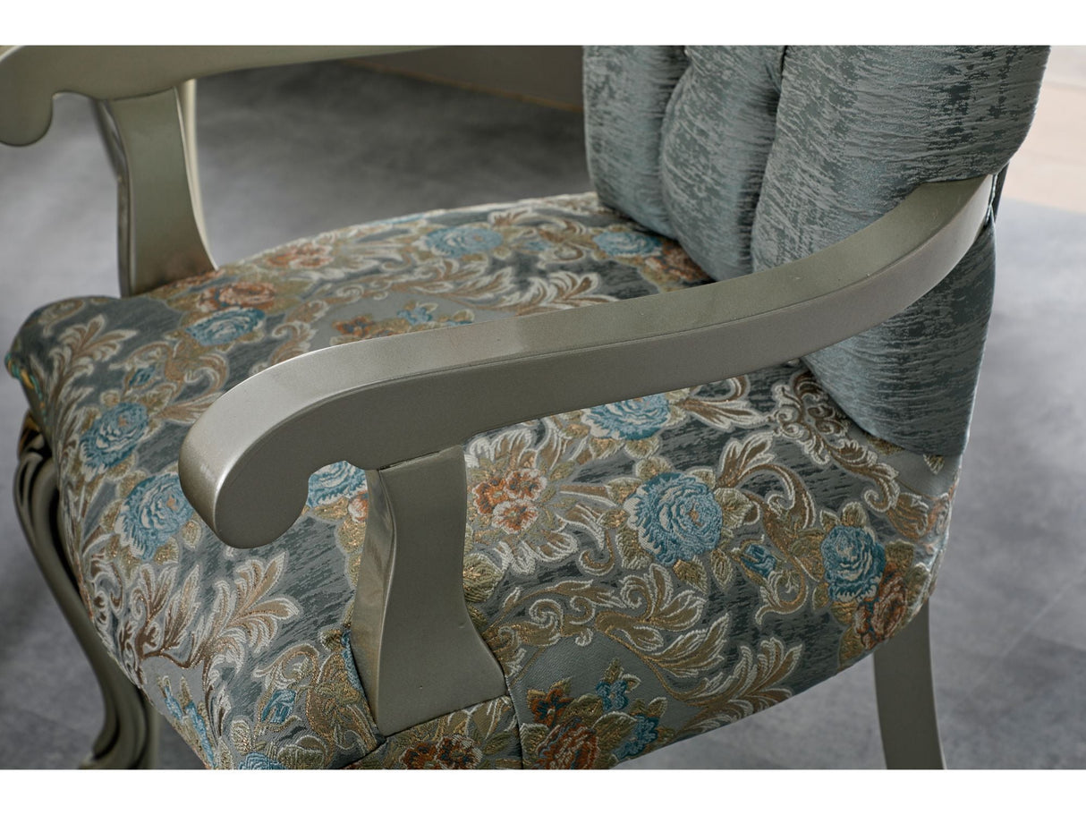 Buse Diningroom (Consol With Mirror & Dining Table & 2 Arm Chair & 4 Chair) Light Green from Furnia - Luna Furniture