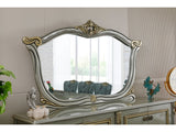 Buse Diningroom (Consol With Mirror & Dining Table & 2 Arm Chair & 4 Chair) Light Green from Furnia - Luna Furniture