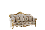Buse Traditional Sofa in Cream from Furnia - Luna Furniture