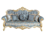 Buse Traditional Sofa in Light Green from Furnia - Luna Furniture