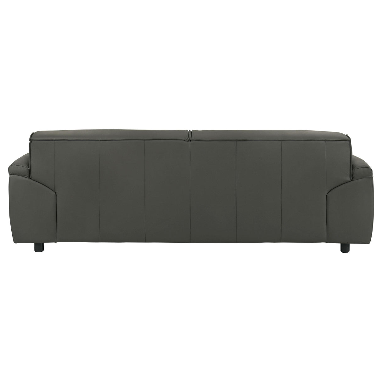 Buxton Graphite Top Grain Leather Upholstered Sofa from Coaster - Luna Furniture