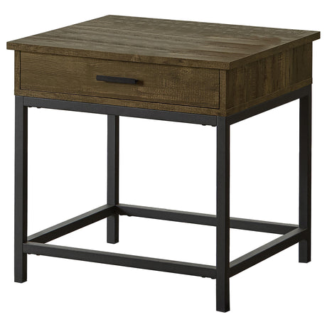 Byers Brown Oak 2-Piece Lift Top Coffee and End Table Set from Coaster - Luna Furniture