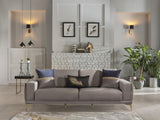 Carlino Napoly Grey Loveseat from Bellona - Luna Furniture