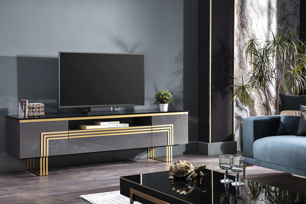 Carlino Prada Grey TV Stand