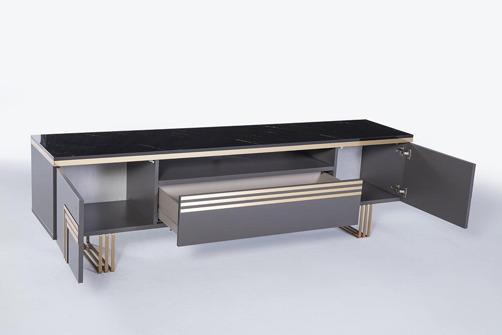 Carlino Prada Grey TV Stand from Bellona - Luna Furniture
