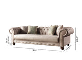 Chester Cream Stationary Living Room Sofa from Furnia - Luna Furniture