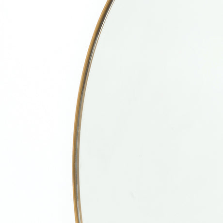 Bellvue Round Mirror in Polished Brass from Four Hands - Luna Furniture