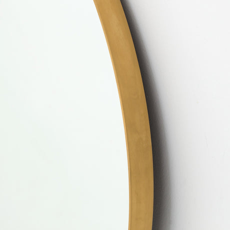 Bellvue Round Mirror in Polished Brass from Four Hands - Luna Furniture