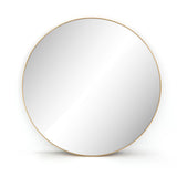 Bellvue Round Mirror in Polished Brass from Four Hands - Luna Furniture