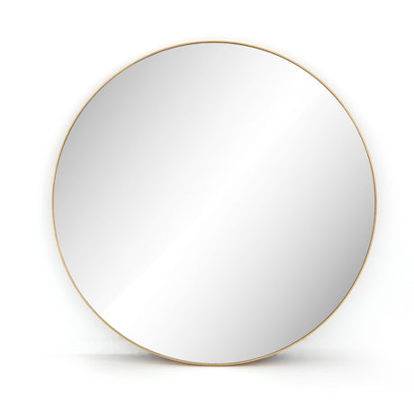 Bellvue Round Mirror in Polished Brass from Four Hands - Luna Furniture