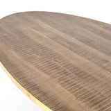 Evans Oval Dining Table in Reclaimed Burnt Oak from Four Hands - Luna Furniture