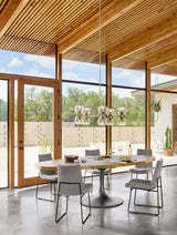 Evans Oval Dining Table in Reclaimed Burnt Oak from Four Hands - Luna Furniture