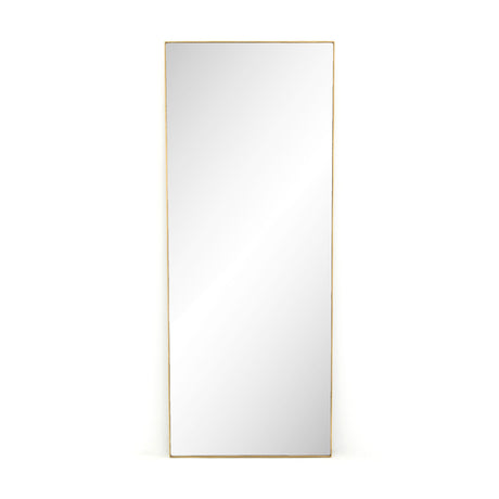 Bellvue Floor Mirror in Polished Brass from Four Hands - Luna Furniture