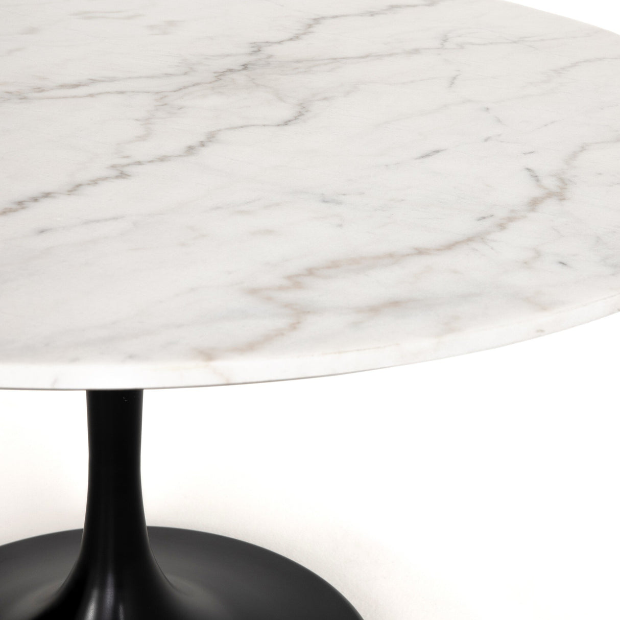 Powell Dining Table in White Marble from Four Hands - Luna Furniture