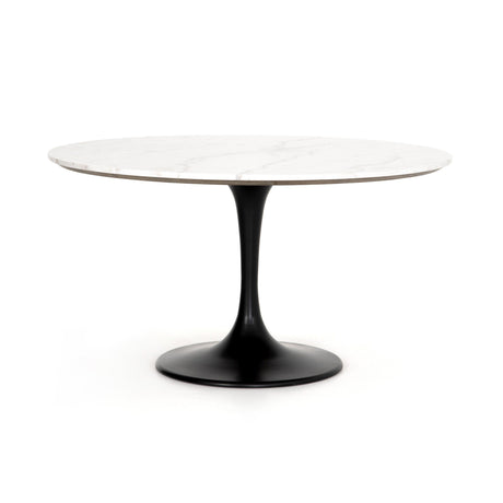 Powell Dining Table in White Marble from Four Hands - Luna Furniture