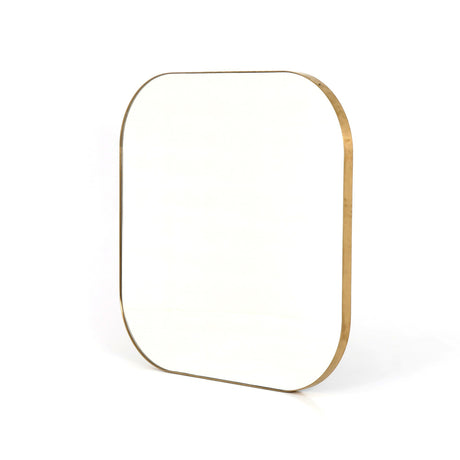 Bellvue Square Mirror in Polished Brass from Four Hands - Luna Furniture