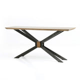 Spider Console Table in Bright Brass Clad from Four Hands - Luna Furniture