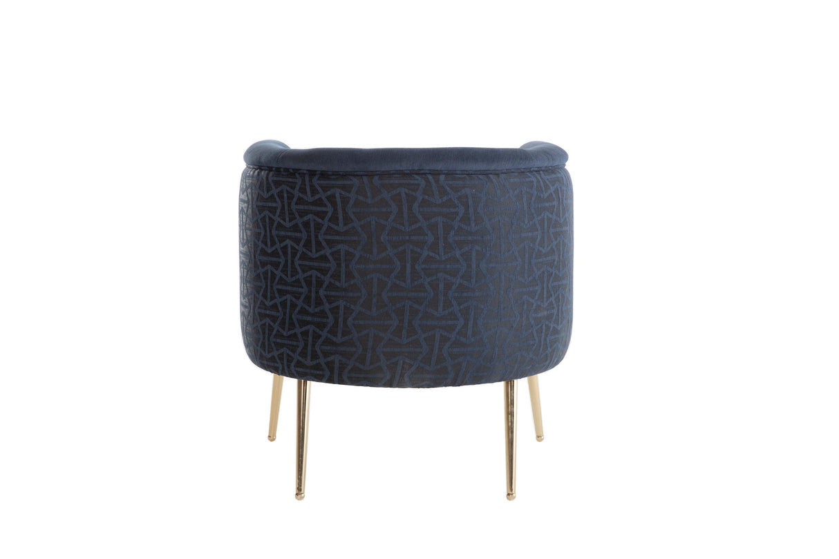 Cloak Navy Accent Chair from Bellona - Luna Furniture