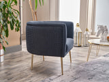 Cloak Navy Accent Chair from Bellona - Luna Furniture