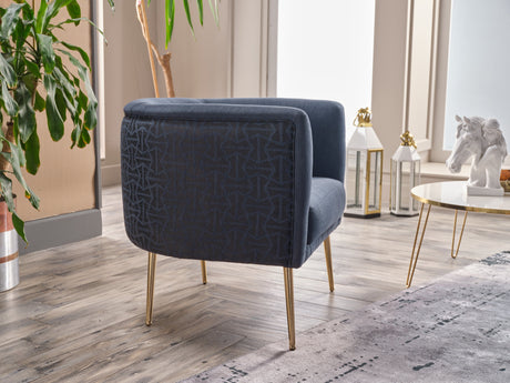 Cloak Navy Accent Chair from Bellona - Luna Furniture