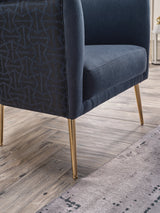 Cloak Navy Accent Chair from Bellona - Luna Furniture