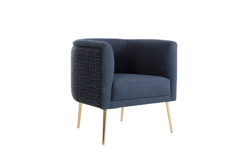 Cloak Navy Accent Chair from Bellona - Luna Furniture