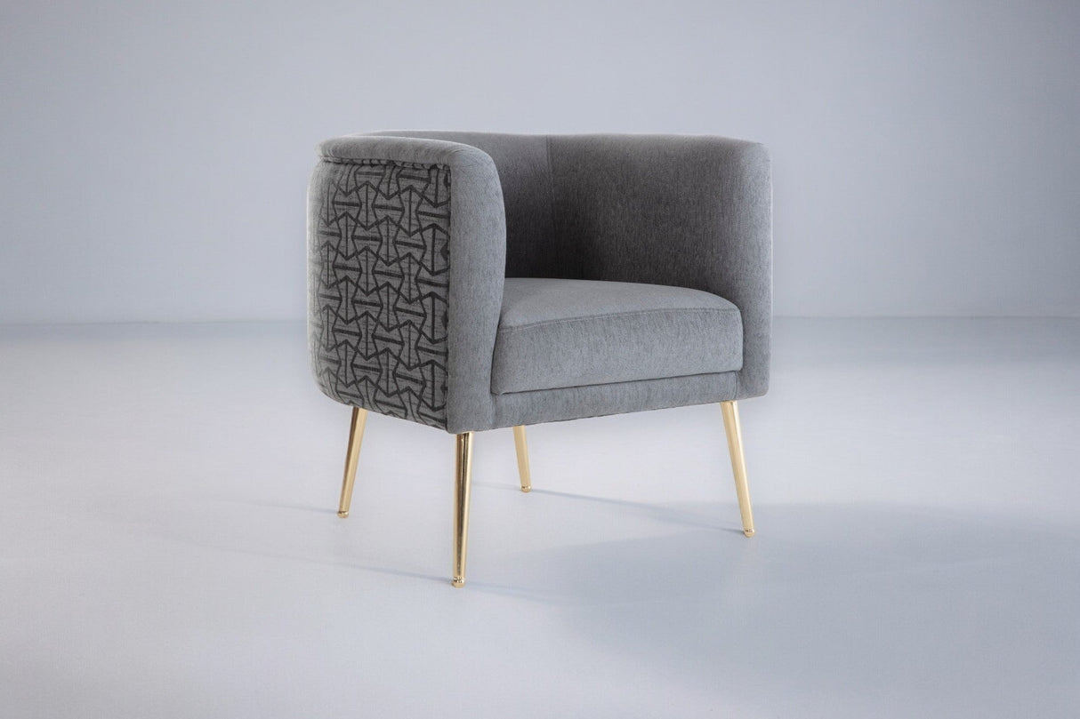 Cloak Grey Accent Chair from Bellona - Luna Furniture
