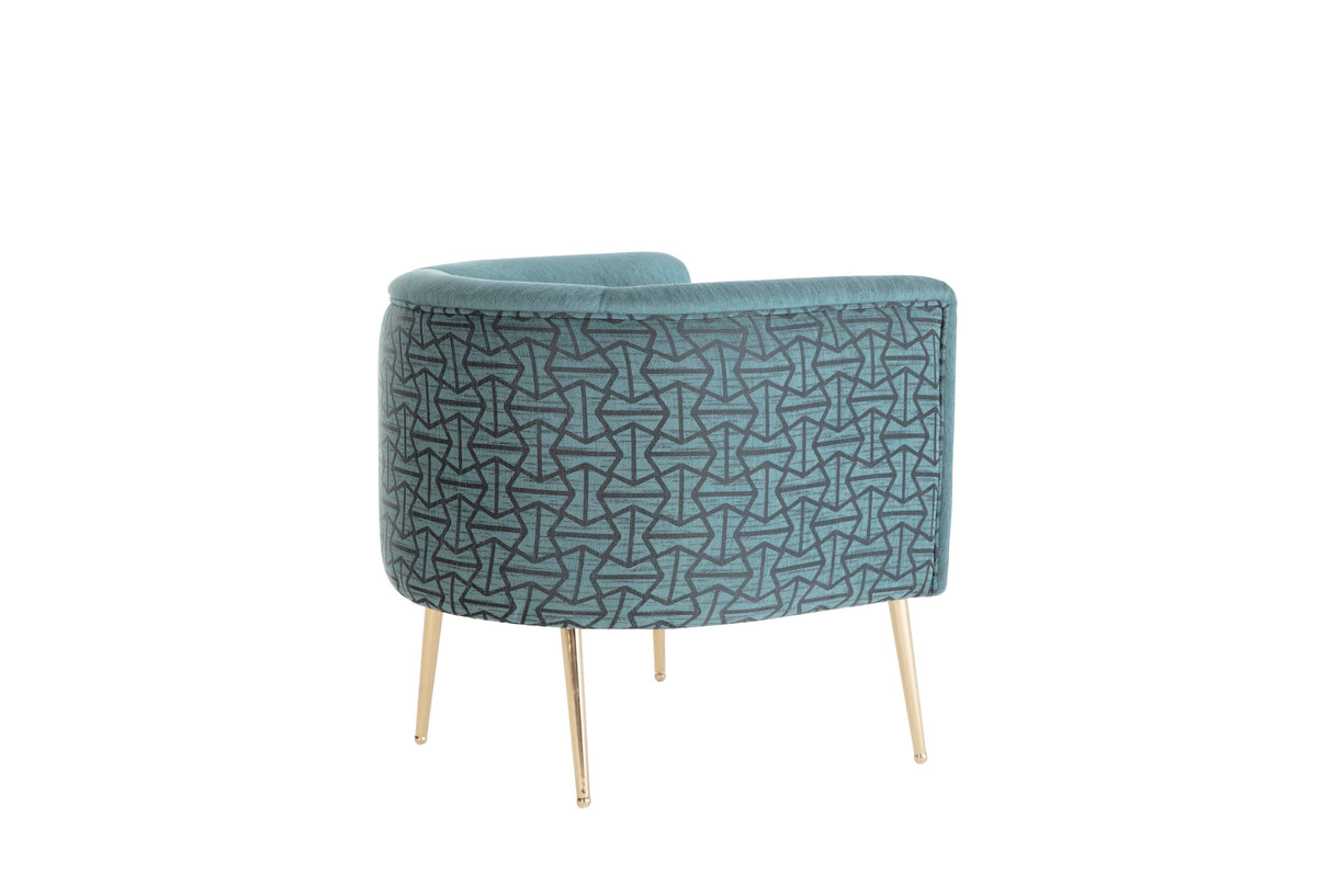 Cloak Green Accent Chair from Bellona - Luna Furniture