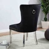 Jewett Black Wingback Chair from Furniture of America - Luna Furniture