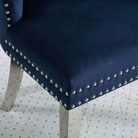 Jewett Blue Wingback Chair from Furniture of America - Luna Furniture