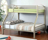 Lovia Metallic Gold Bunk Twin Bed/Full from Furniture of America - Luna Furniture