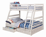 California White Bunk Bed from Furniture of America - Luna Furniture
