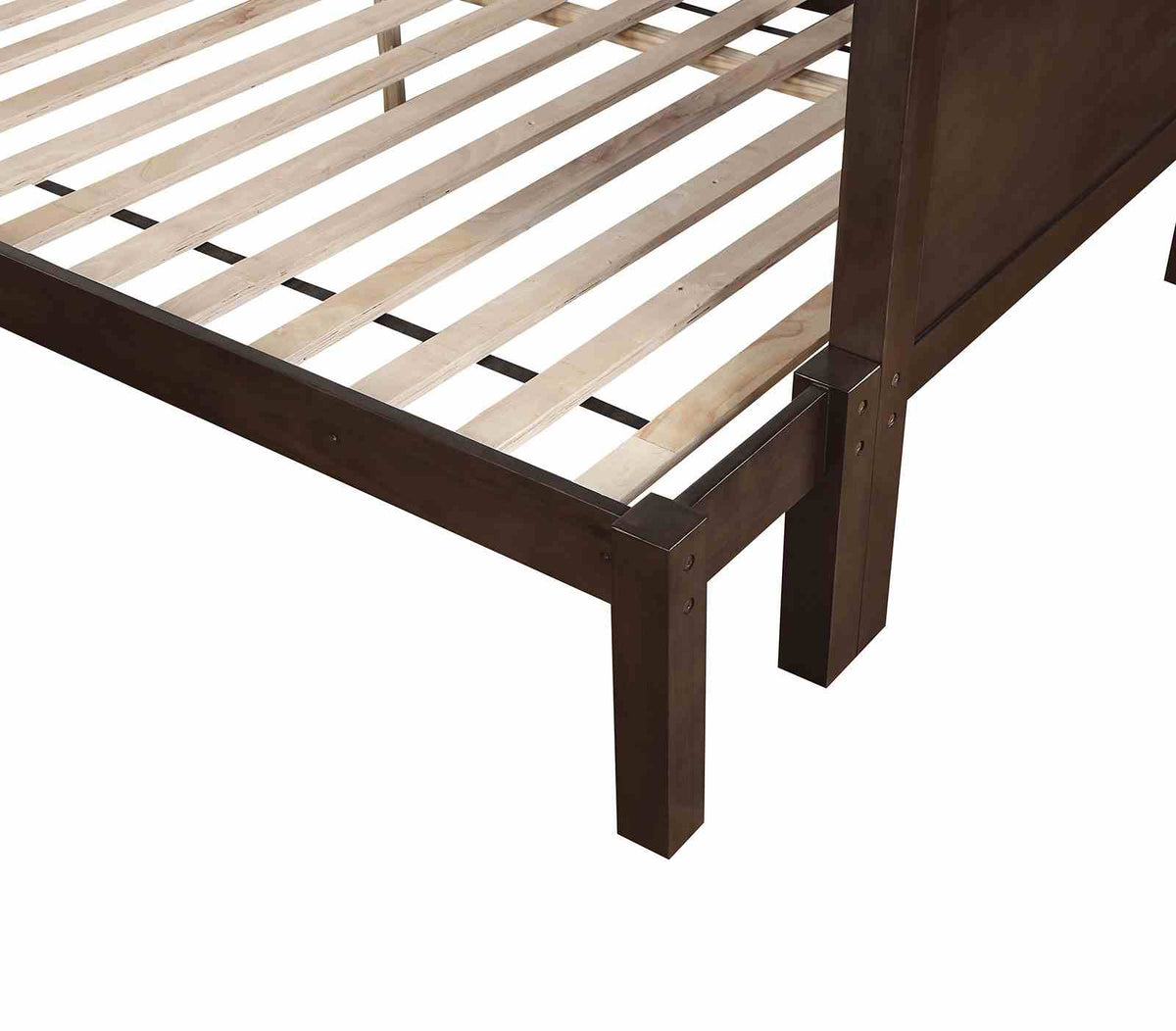 Stamos Walnut Twin/Full Bunk Bed from Furniture of America - Luna Furniture