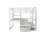 Callistus White Bunk Bed from Furniture of America - Luna Furniture