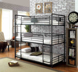 Olga Antique Black Twin/Twin/Twin Bunk Bed from Furniture of America - Luna Furniture