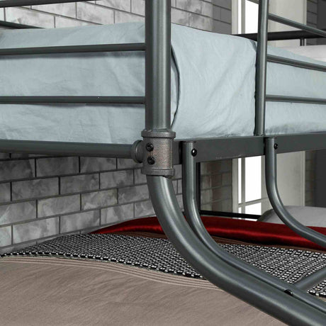 Olga Antique Black Twin/Full/Queen Bunk Bed from Furniture of America - Luna Furniture