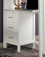 Cassidy White Twin Loft Bed from Furniture of America - Luna Furniture