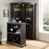 Voltaire Gray Standing Bar Table from Furniture of America - Luna Furniture