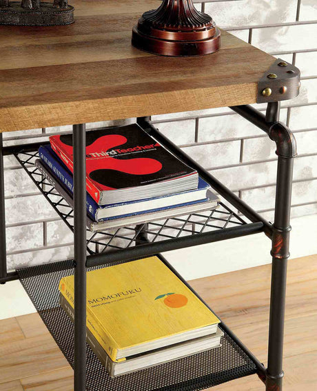 Olga Antique Black Desk from Furniture of America - Luna Furniture
