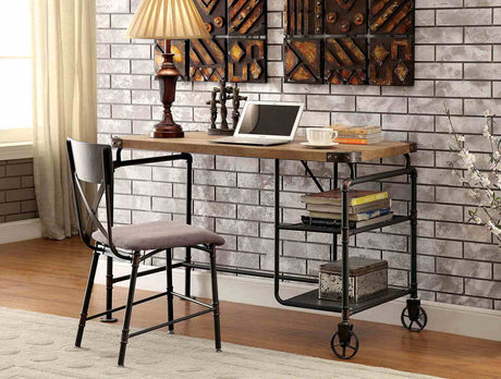 Olga Antique Black Desk from Furniture of America - Luna Furniture