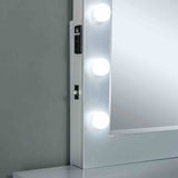 Margret White/Gray Vanity Set from Furniture of America - Luna Furniture