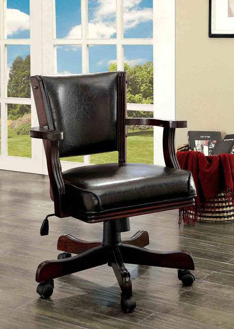 Rowan Cherry Arm Chair from Furniture of America - Luna Furniture