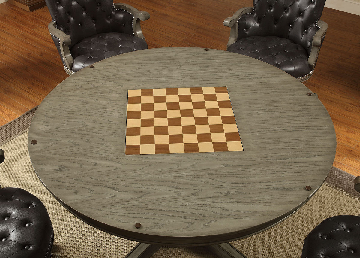 Yelena Gray Game Table from Furniture of America - Luna Furniture