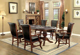Melina Brown Cherry 7 Pc Dining Table Set from Furniture of America - Luna Furniture