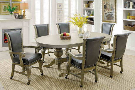 Melina Gray 7 Pc Dining Table Set from Furniture of America - Luna Furniture