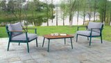 Marsha Gray/Green/Oak 3 Pc. Outdoor Set from Furniture of America - Luna Furniture