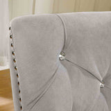 Diocles Silver/Gray 7-Piece Dining Room Set from Furniture of America - Luna Furniture