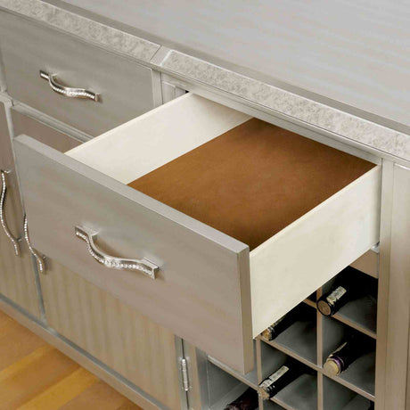 Diocles Silver Server from Furniture of America - Luna Furniture