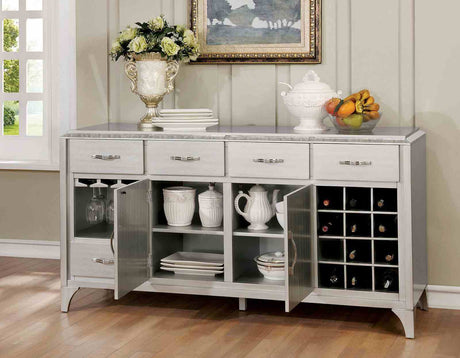 Diocles Silver Server from Furniture of America - Luna Furniture